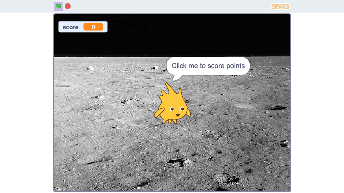 Scratch Starter Project game screen